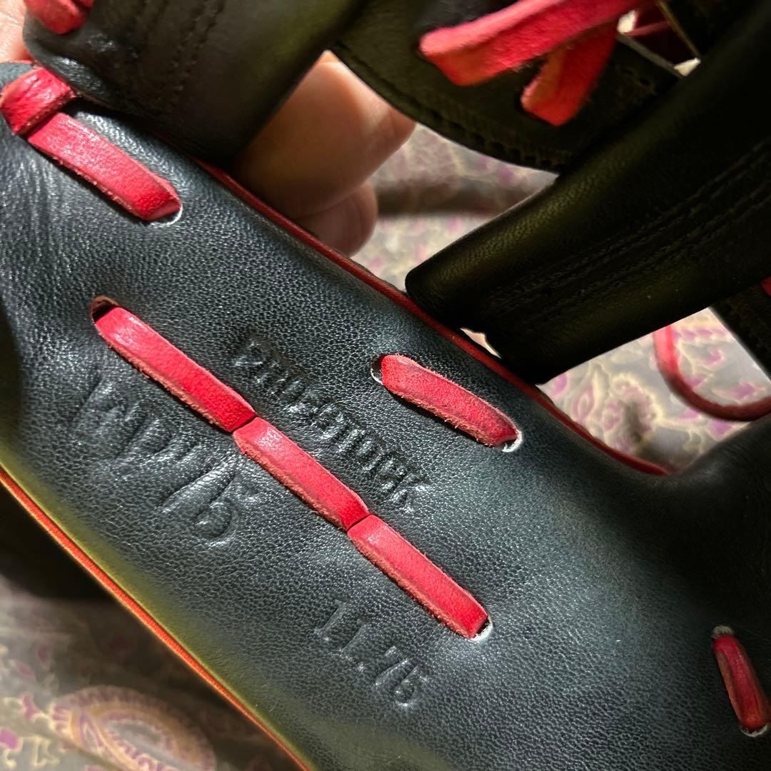 Wilson A2000 軟式グローブ 黒/赤