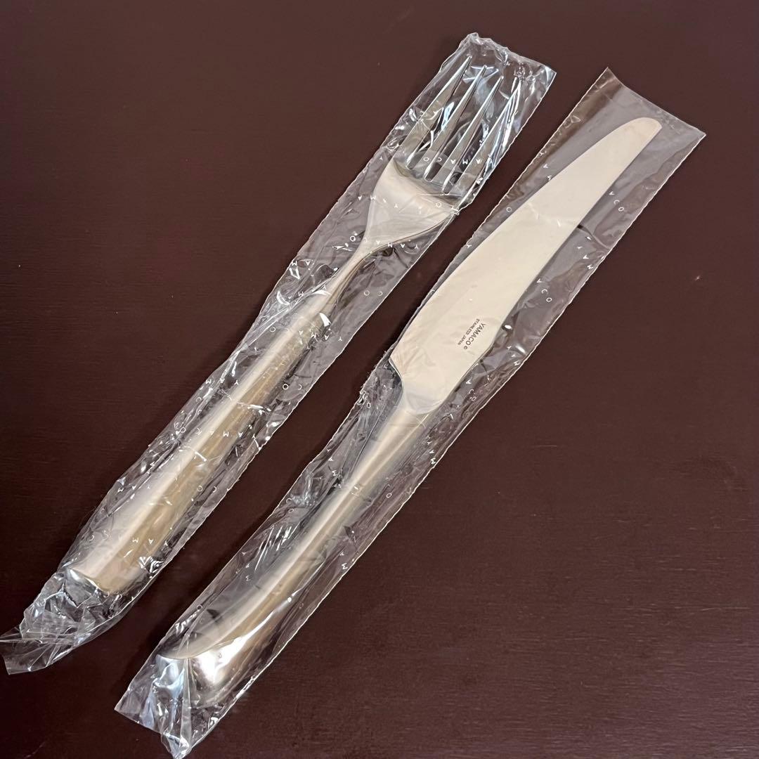 未使用 YAMAKO テーブルナイフ / フォーク 各5本 カトラリー