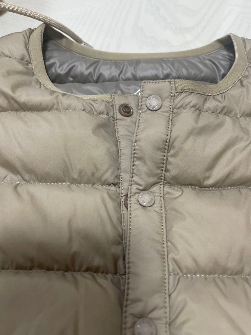 DANTON ベージュ ダウンベスト Mサイズ　一回しか