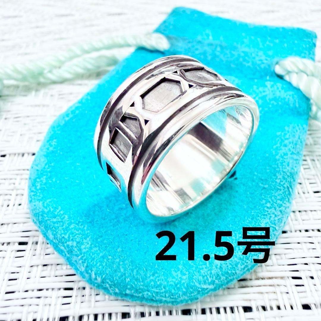 ティファニー　アトラス　ワイド　指輪　リング　21.5号　研磨仕上済美品 925