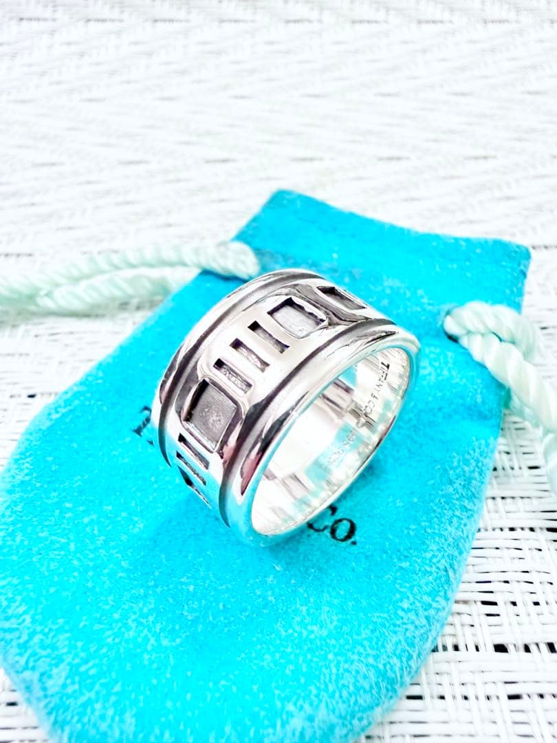 ティファニー　アトラス　ワイド　指輪　リング　21.5号　研磨仕上済美品 925