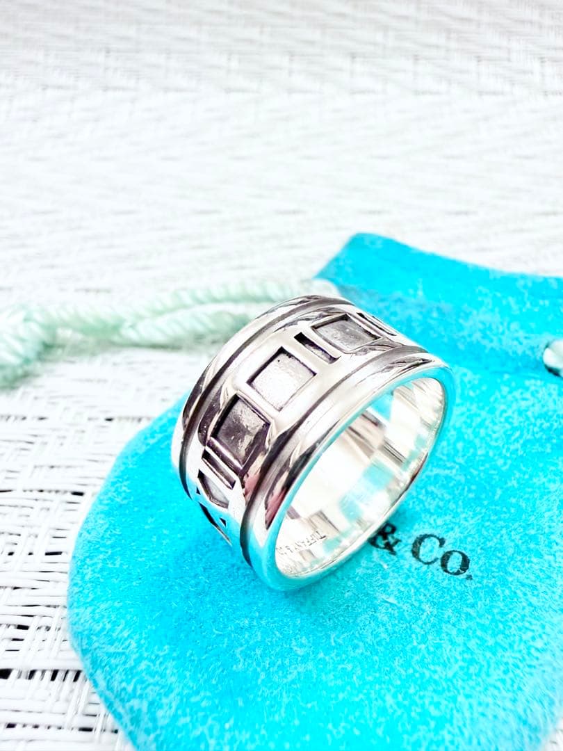 ティファニー　アトラス　ワイド　指輪　リング　21.5号　研磨仕上済美品 925