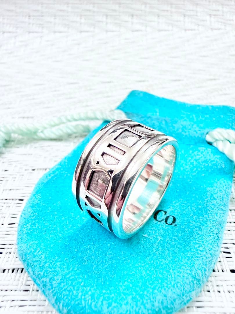 ティファニー　アトラス　ワイド　指輪　リング　21.5号　研磨仕上済美品 925