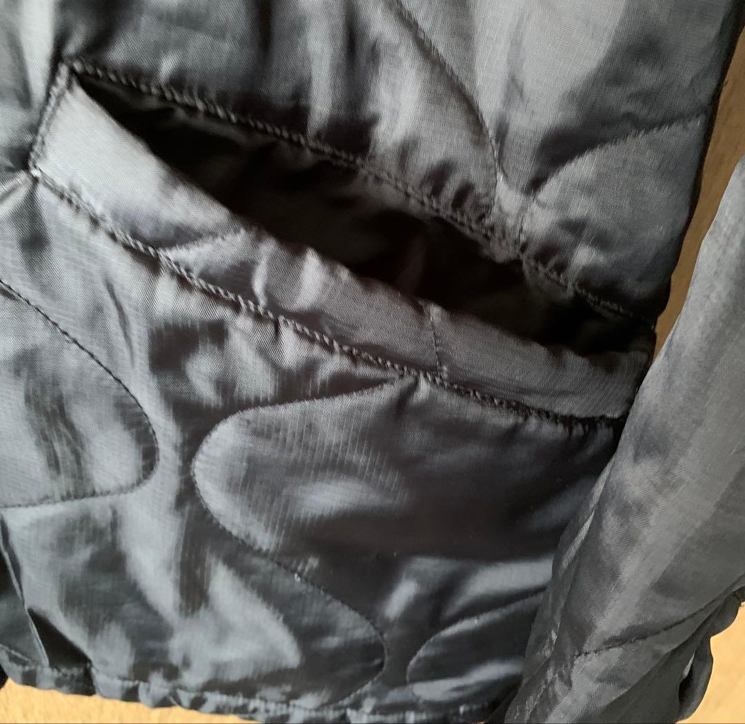 アルファ ジャケット スカジャン　キルティング　刺繍　龍　福 黒 M