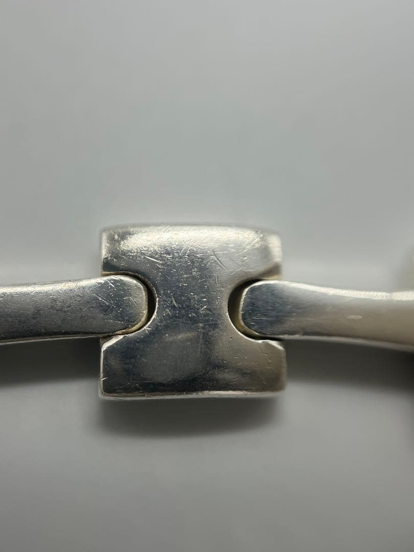 グッチ GUCCI Hリンク プレート ブレスレット SV925