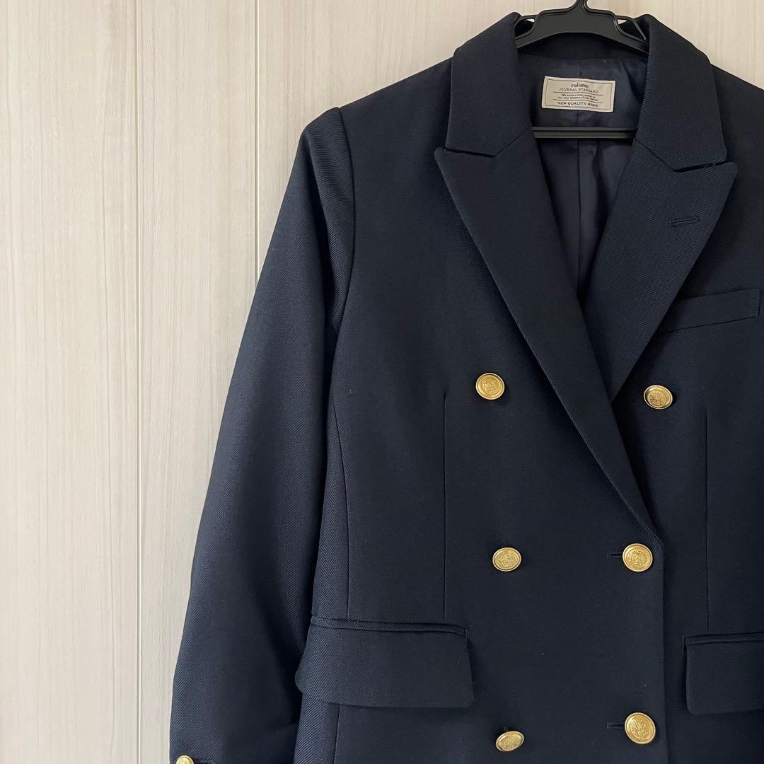 【JOURNAL STANDARD relume】ネイビーブレザー紺ブレ金ボタン