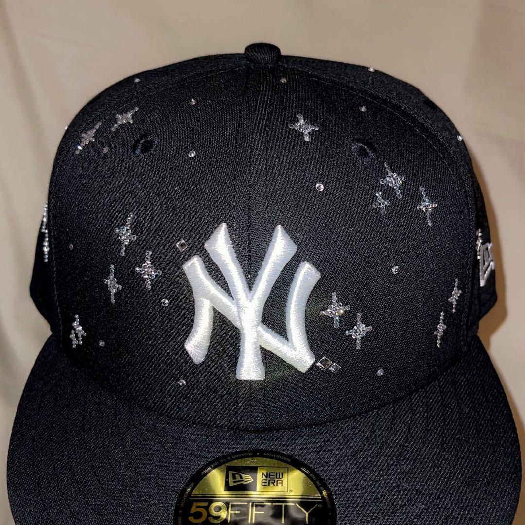 Misa カスタムジュエルキャップ ヤンキース ブラック 738