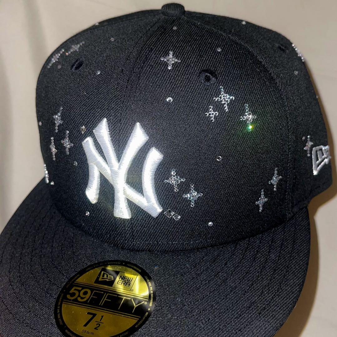 Misa カスタムジュエルキャップ ヤンキース ブラック 738