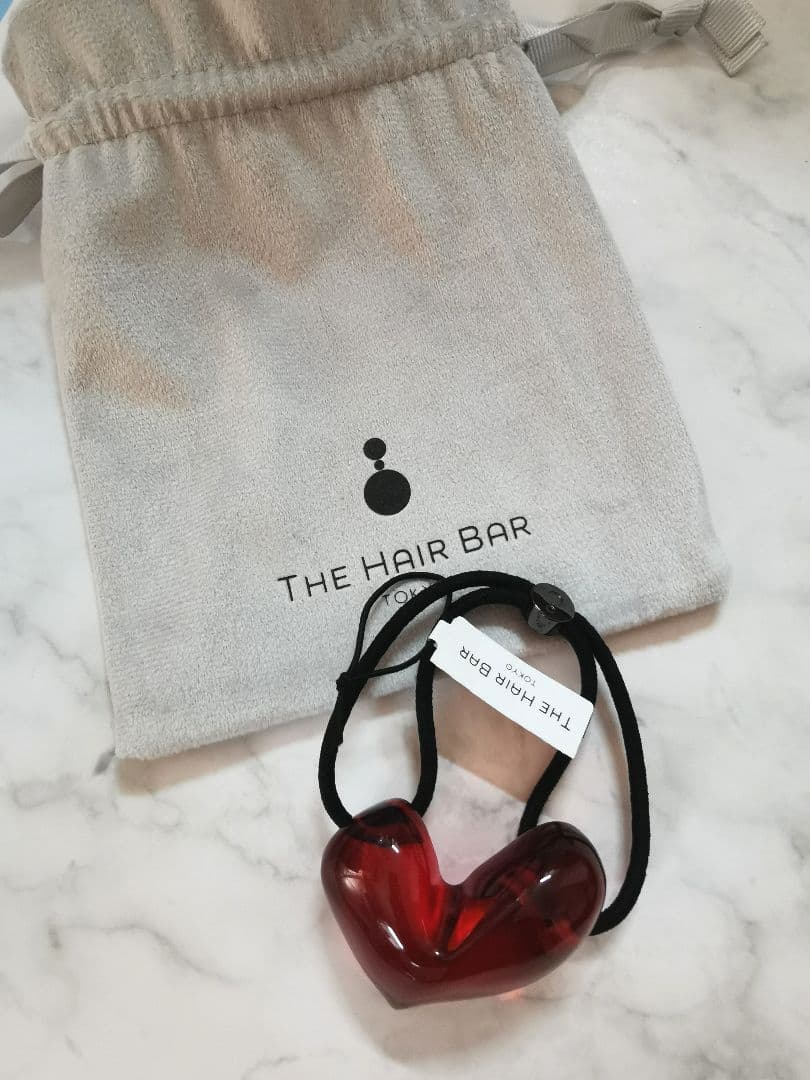 コレットマルーフ ハート ドロップ ポニー ラージ ヘアゴム