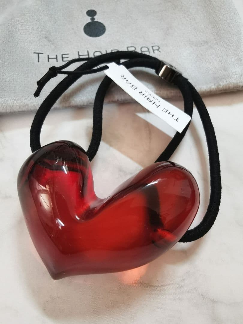 コレットマルーフ ハート ドロップ ポニー ラージ ヘアゴム