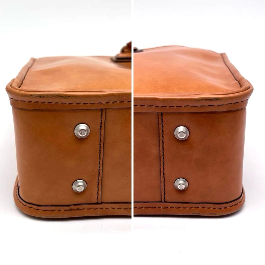 ✨美品✨エルゴポック　ビジネスバッグ　A4可　2way　オールレザー　キャメル