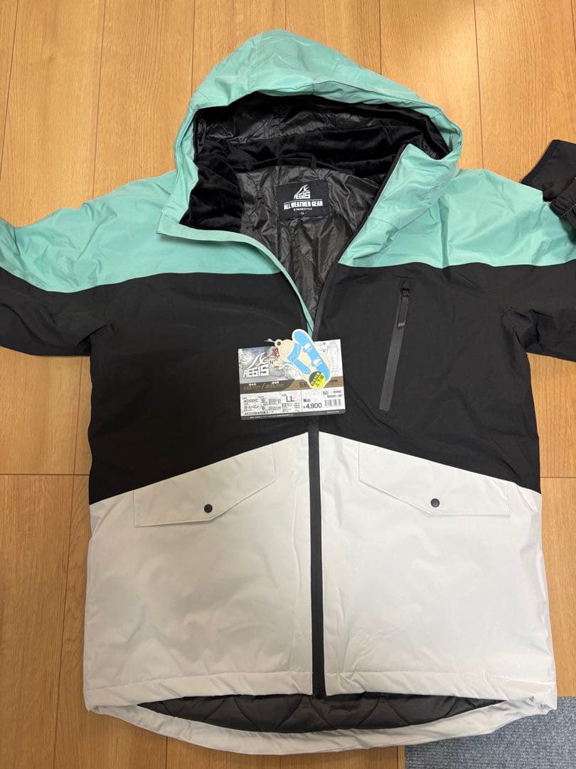 【新品・未使用】AEGIS スノーボードウェア LLライトブルー/ブラック