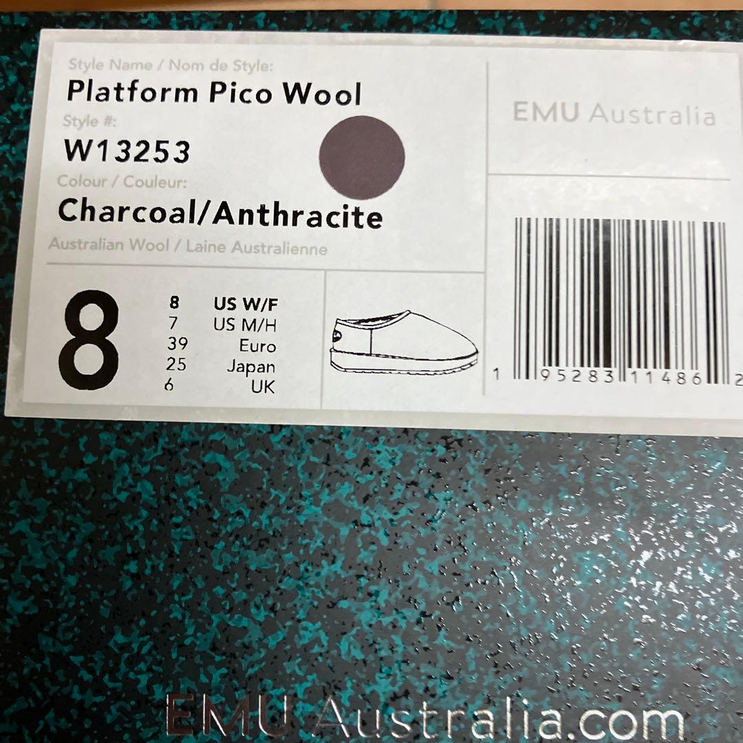 新品EMU スリッポン ブーツPlatform Pico Wool 25cm