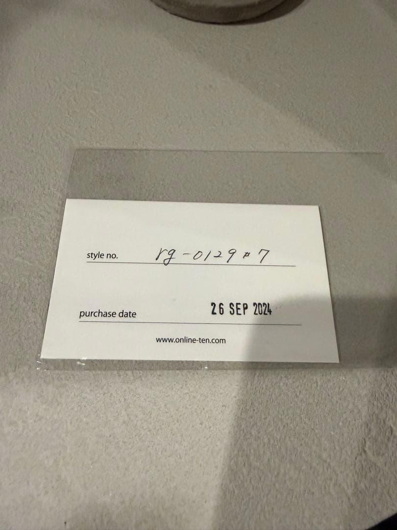 TEN. ラップリング SV シルバー 7号