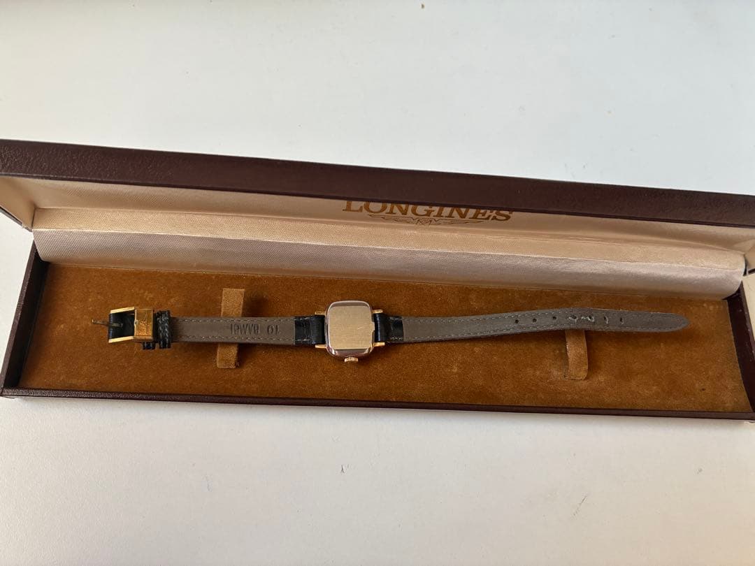 LONGINES レディース腕時計 Flagship 黒革