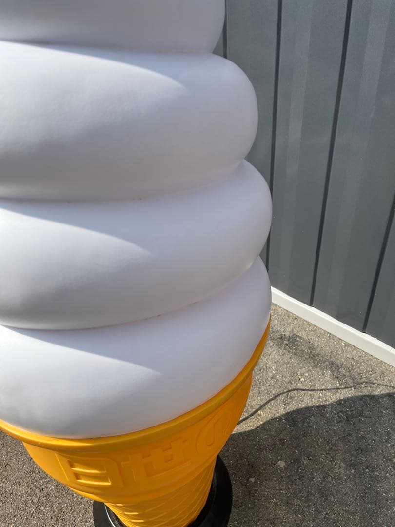 本物非売品ニッセイ 美品ソフトクリーム看板 ライト 照明看板 昭和レトロ 日世