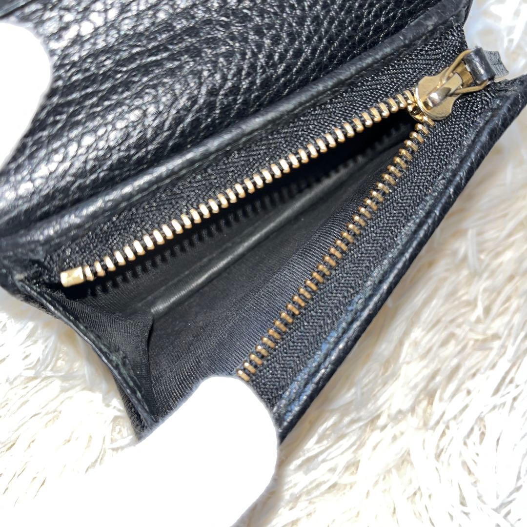 ⭐️極美品⭐️　GUCCI　GGマーモント　カードケース　ミニ財布　ブラック