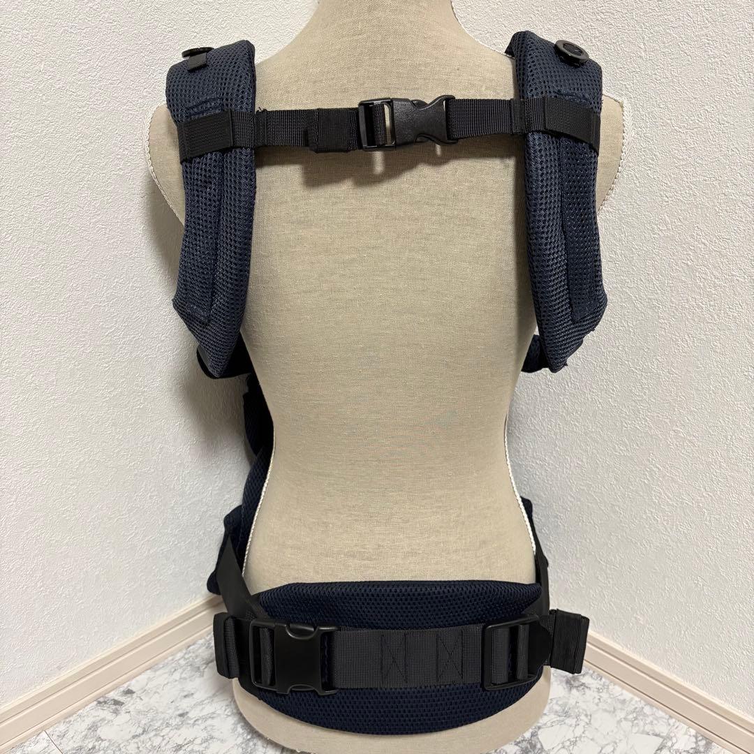 美品✨清潔✨手洗い済✨エールべべ ベビーキャリア　メッシュコンパクト