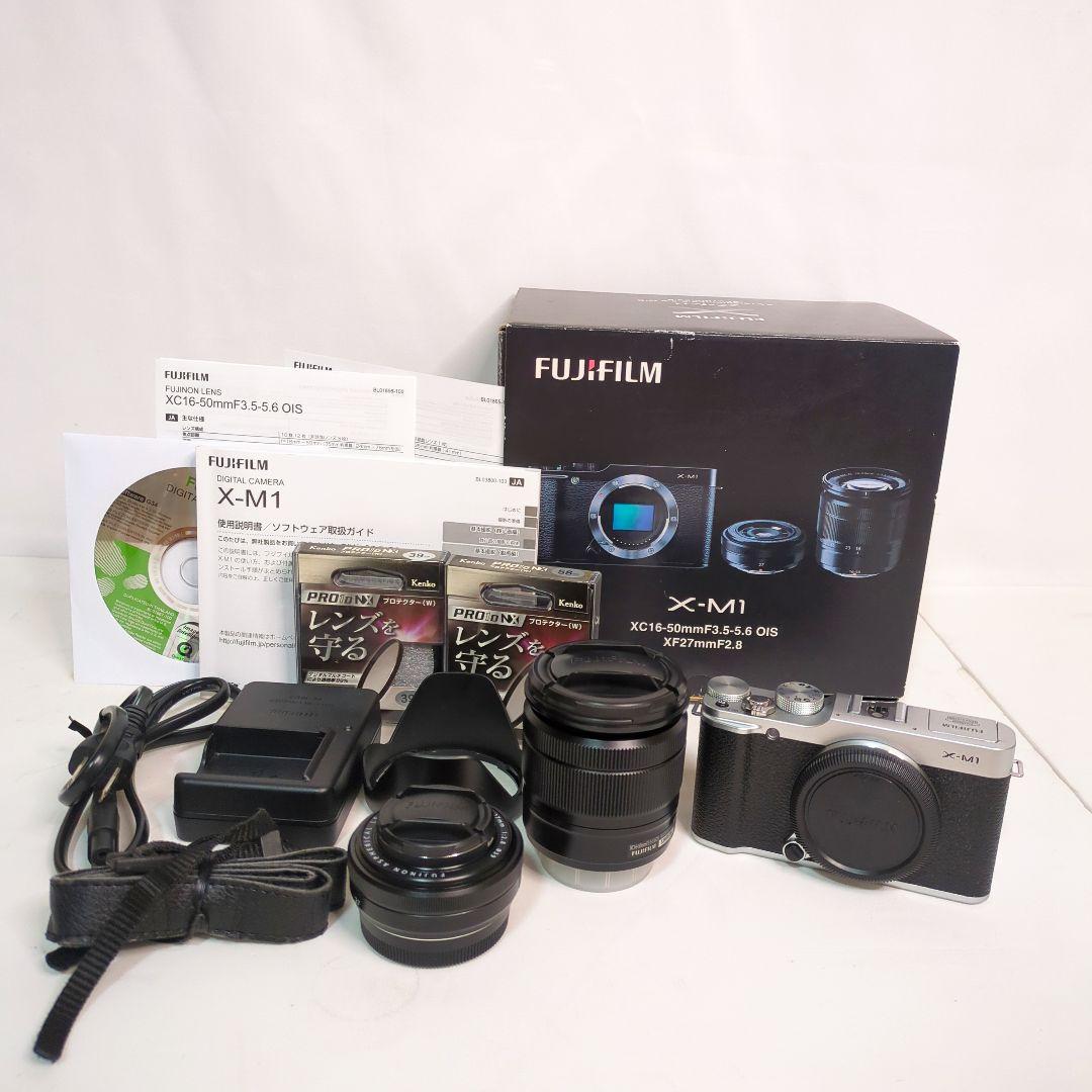 FUJIFILM ミラーレス一眼 ダブルレンズキット X-M1