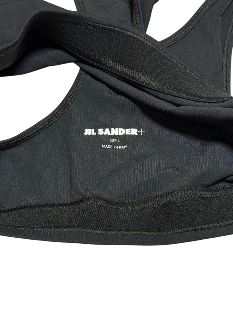 新品 Jil Sander+プリントロゴ入りスポーツブラトップ
