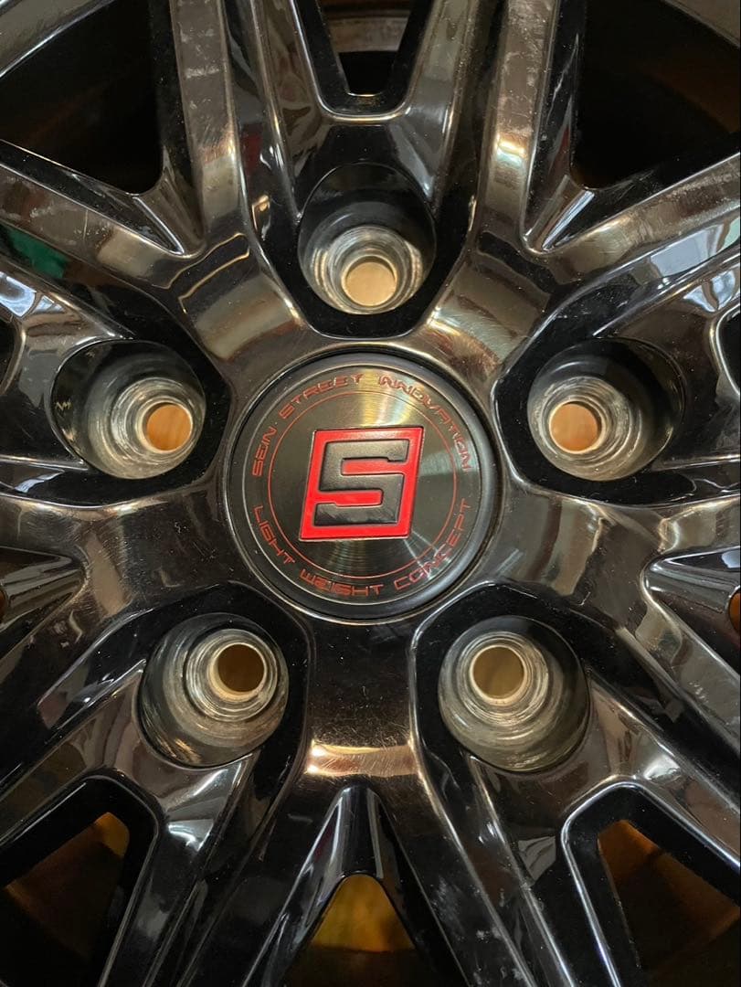 スタッドレスタイヤ、アルミホイール4本 15インチ