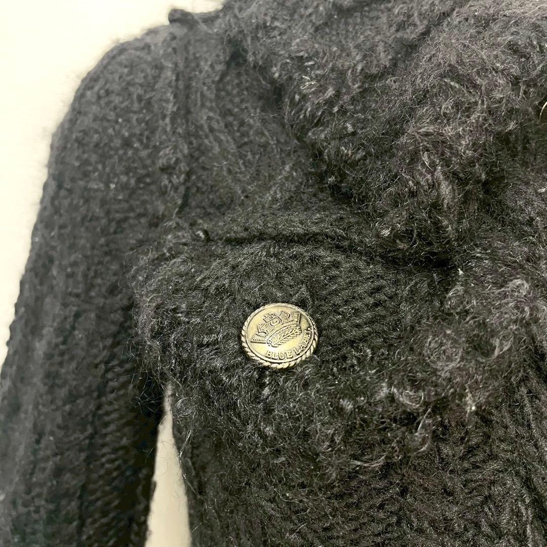 y2k❤️ BURBERRY BLUE LABEL ケーブルmixニットジャケット