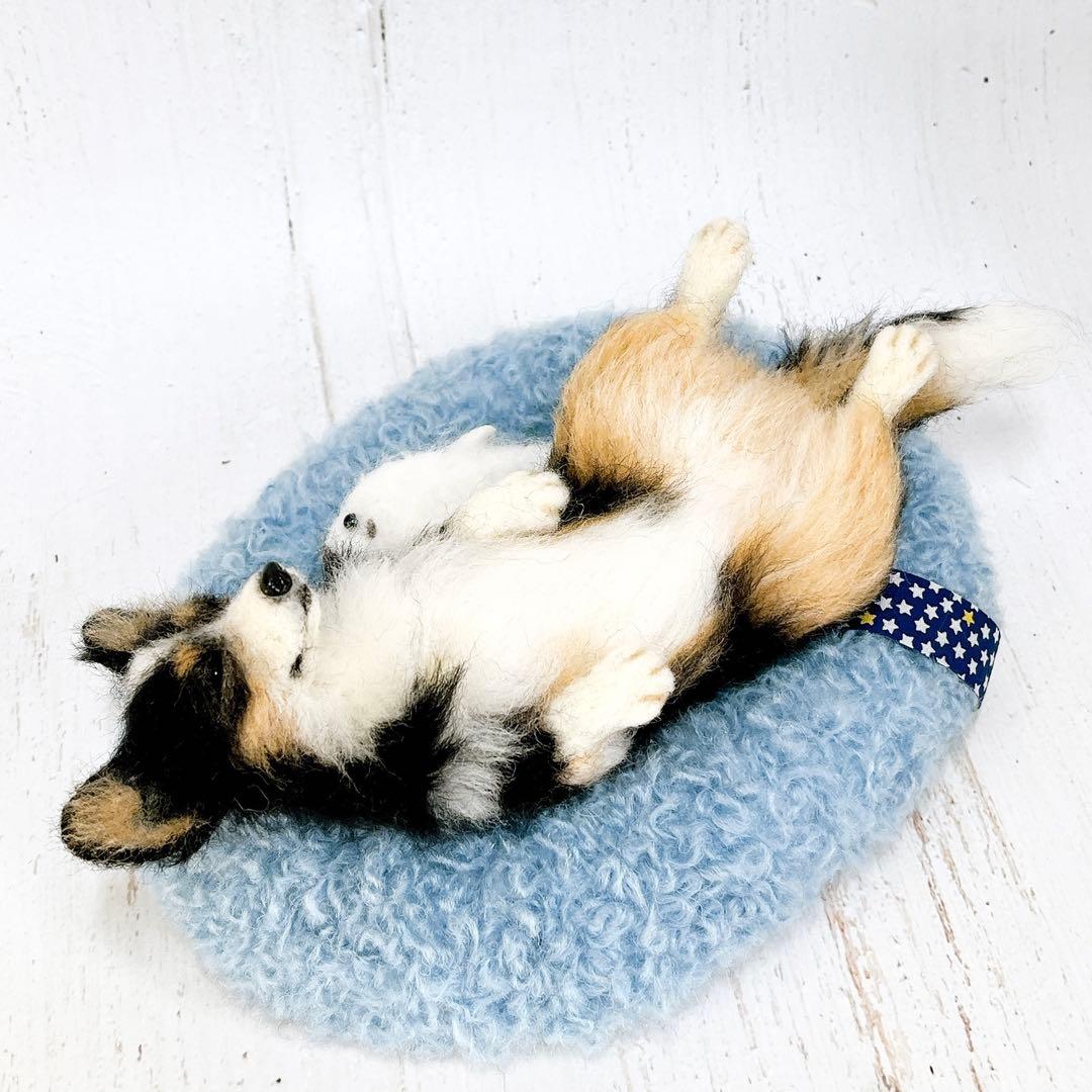 ペンちゃん☆プロフ読んでね(*´ω｀*) 羊毛フェルト 犬 コーギーちゃん