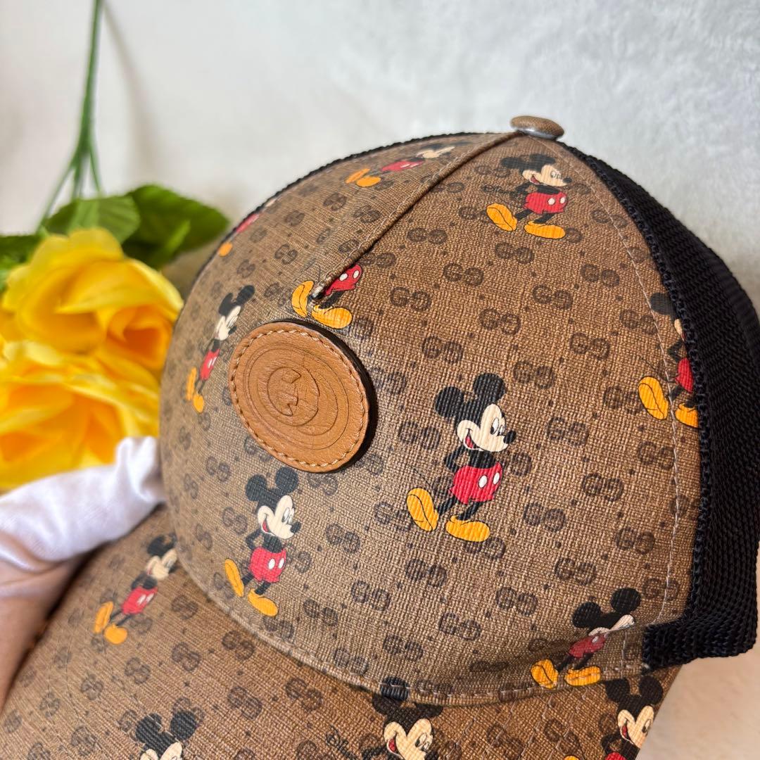 【希少✨】GUCCI グッチ　ミッキーコラボ キャップ　帽子　キャップ　限定品