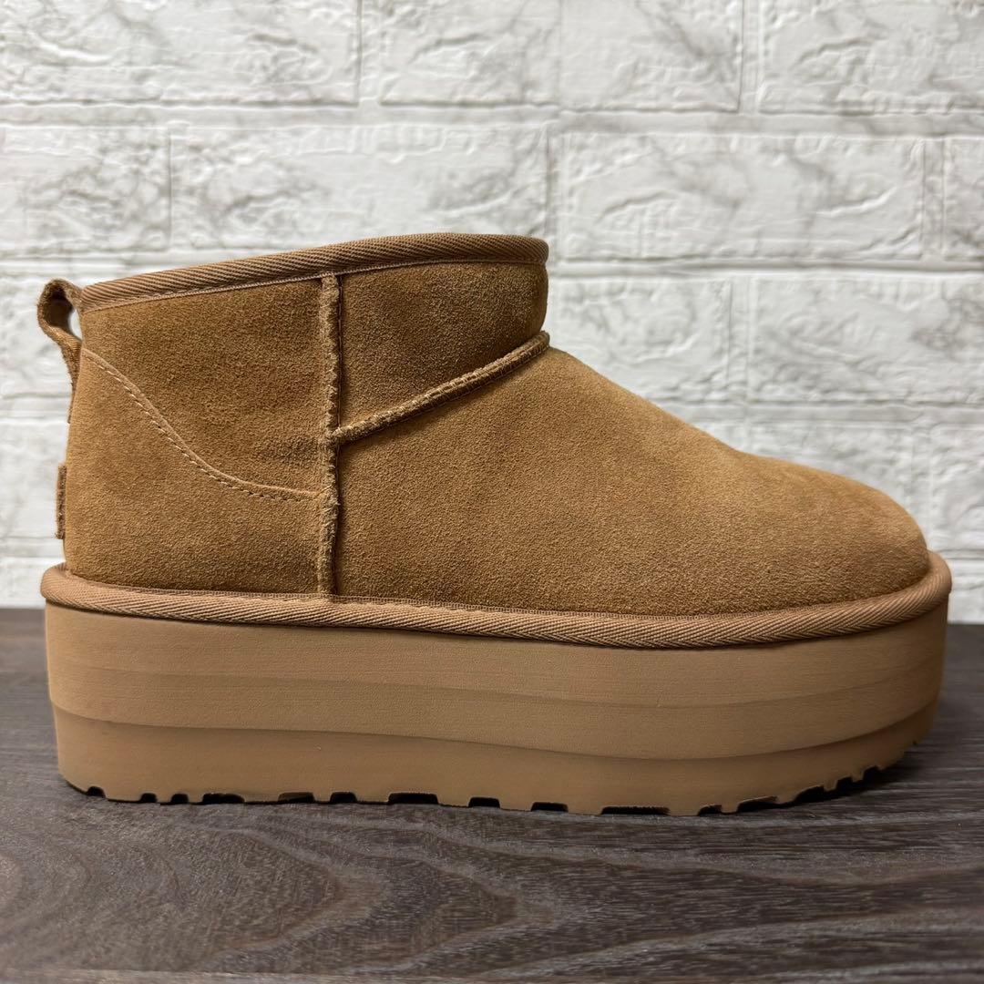UGG クラシックウルトラミニ プラットフォーム 25cm チェスナット