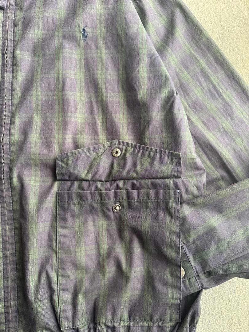 polo ralph lauren ブラックウォッチ コットン パーカー