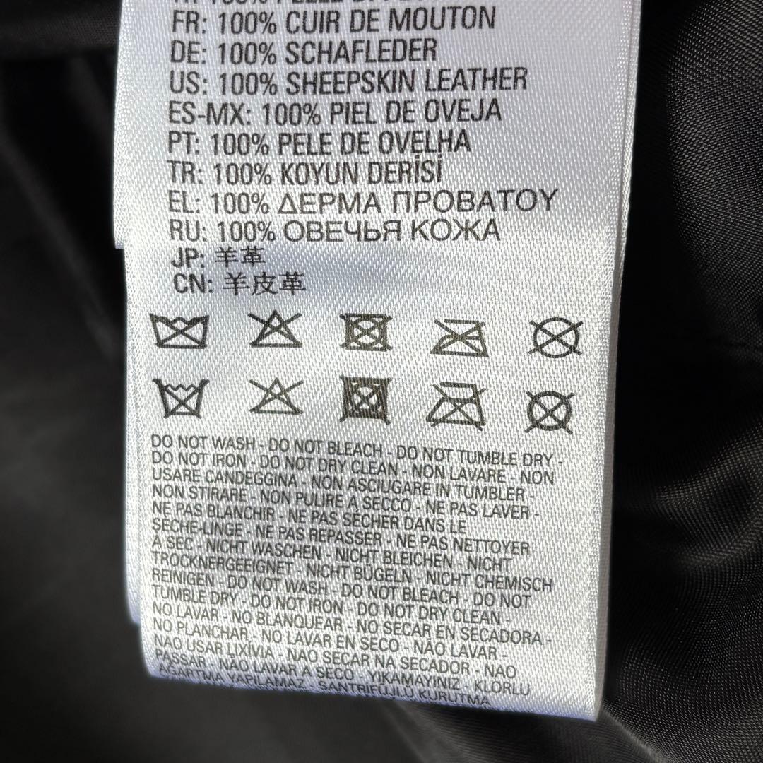 DIESEL レザージャケット XLサイズ ライダース シープスキン ブラック