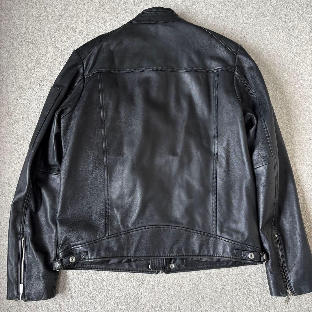 DIESEL レザージャケット XLサイズ ライダース シープスキン ブラック
