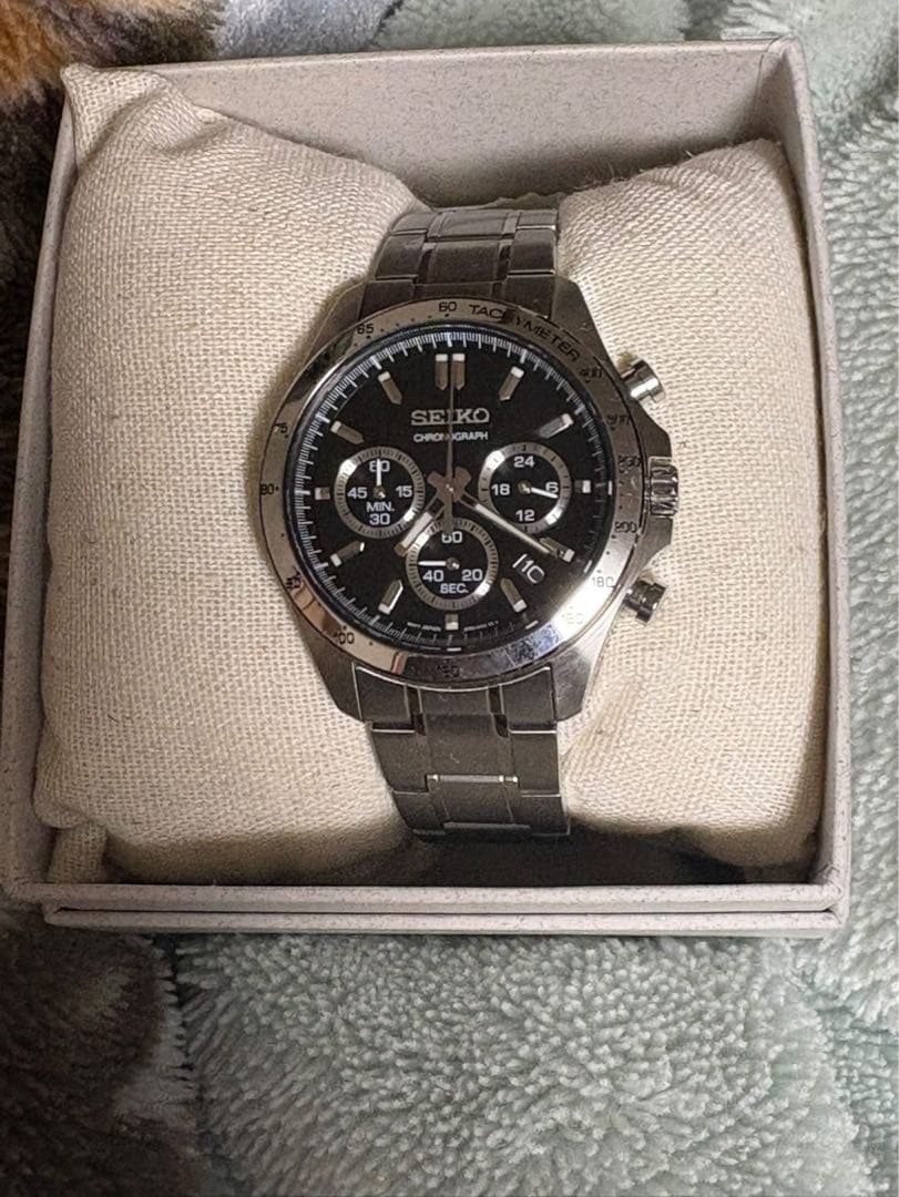 最終値下げ!!SEIKO クロノグラフ ブラック