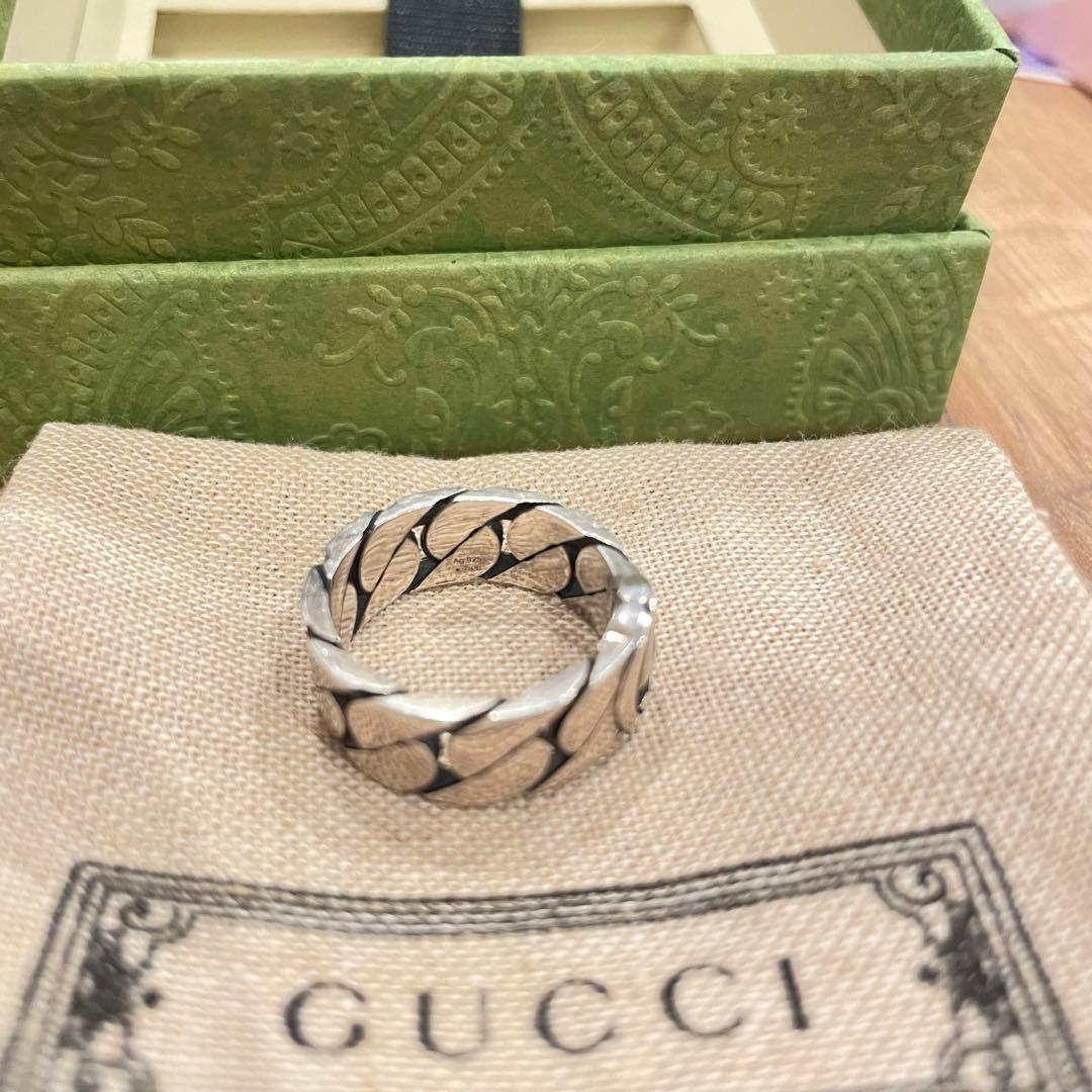 GUCCI インターロッキングG リング シルバー925