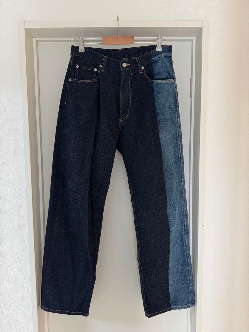 Yoke ヨーク Laser processed denim ブルー