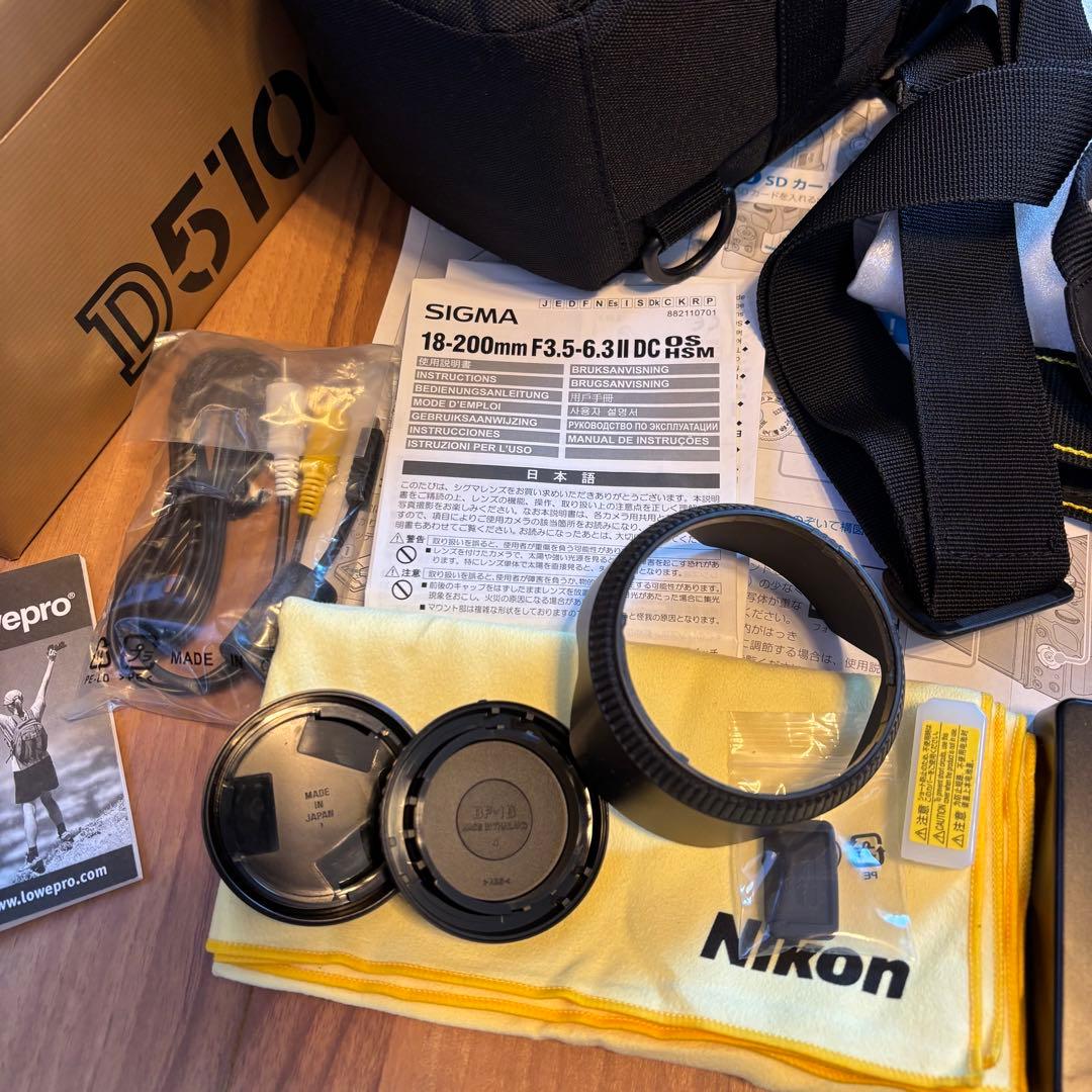 35,000から値下げNikon D5100 SIGMA 18-200mmセット