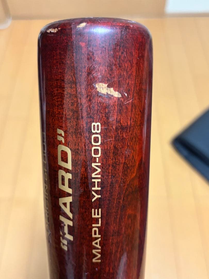 YANASE木製バット 84.5cm約890g ハードメイプル