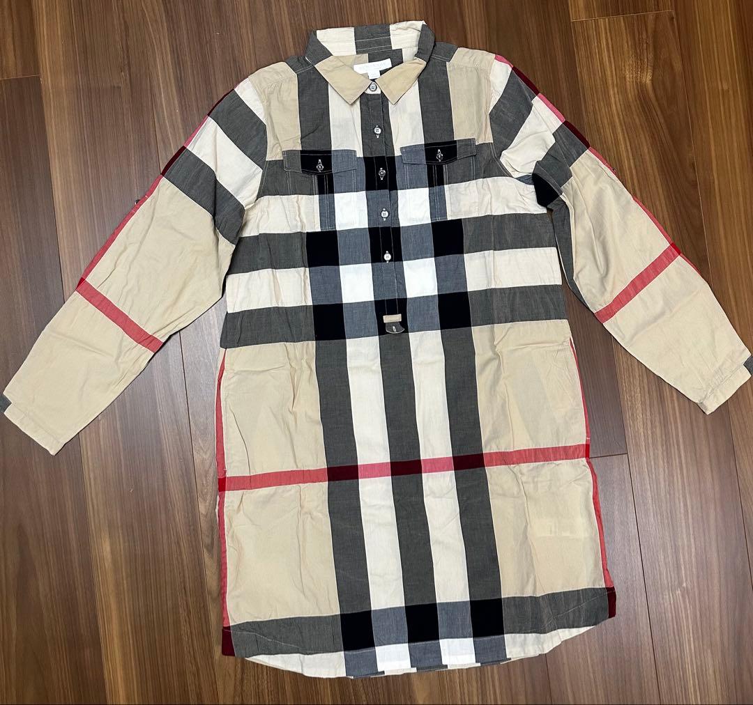 ひ*^様 BURBERRY チェック柄 長袖ワンピース