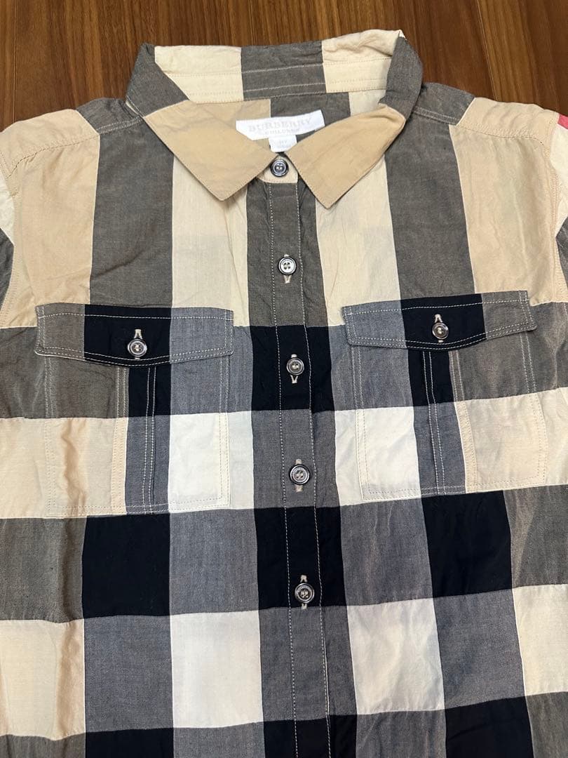 ひ*^様 BURBERRY チェック柄 長袖ワンピース