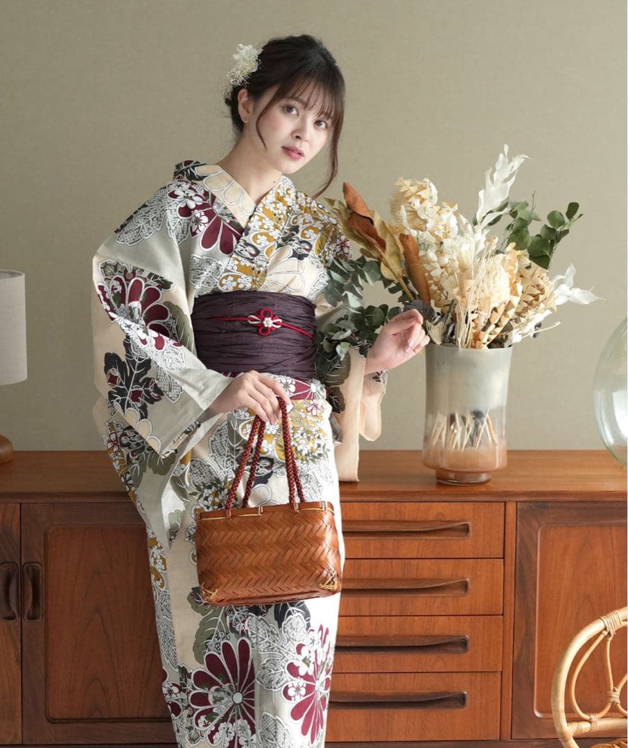 utatane 浴衣3点セット フリーサイズ