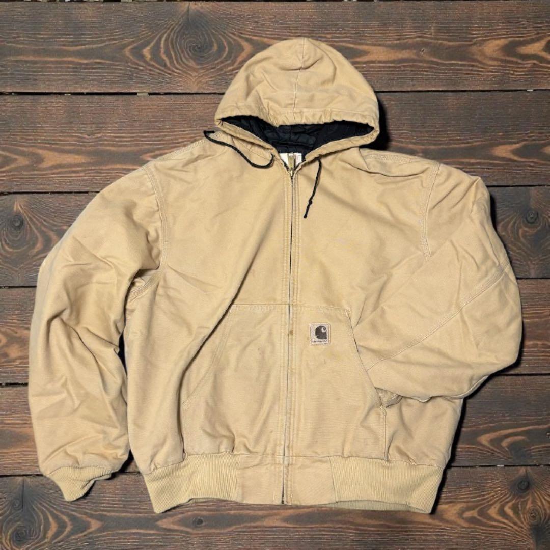 希少カラー　carharttダックジャケット　米国製　made in u.s.a