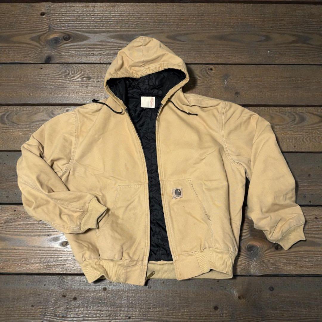 希少カラー　carharttダックジャケット　米国製　made in u.s.a