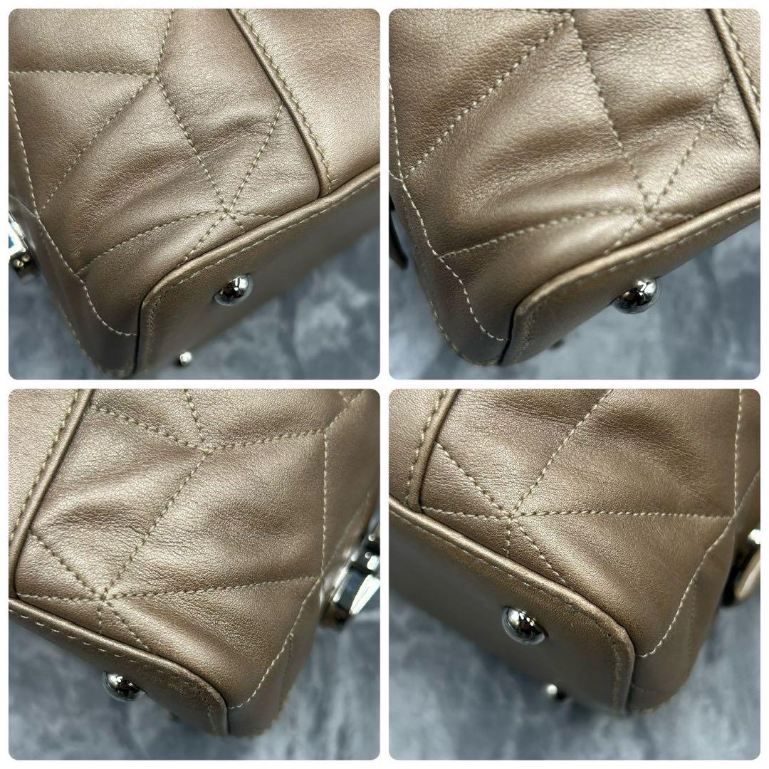 未使用級✨ AKRIS アクリス キルティング ボストンバッグ