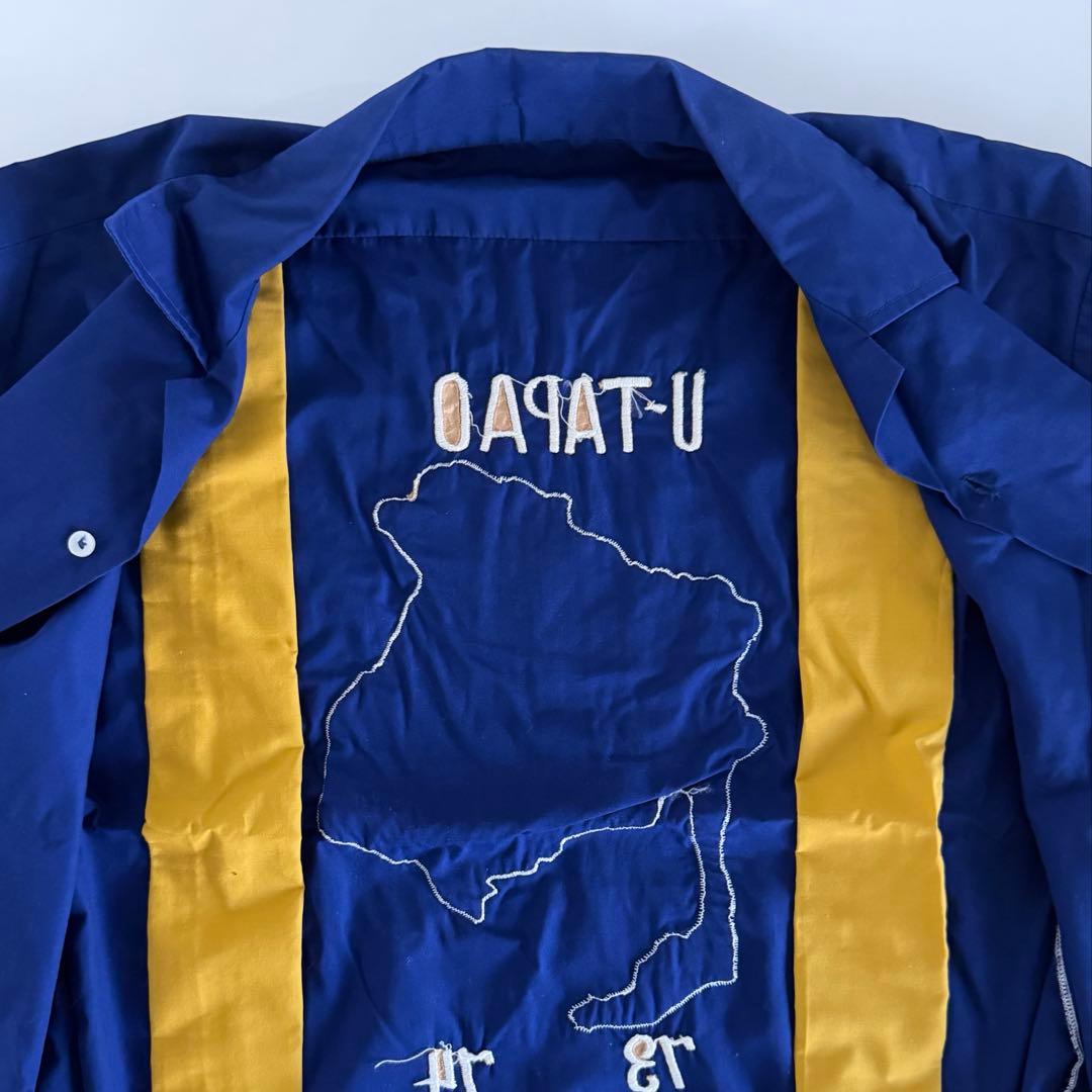 70s タイ 米軍 ヴィンテージ スカシャツ 地図刺繍 ベトナム スーベニア