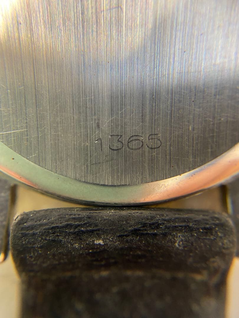 OMEGA クォーツ時計 1365 シルバー/ブラック