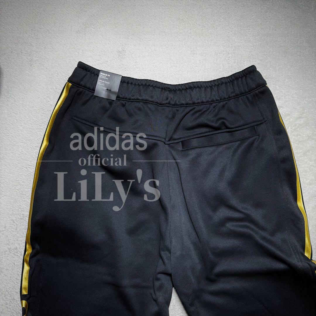 【Ｌサイズ】adidas上下セットアップ　新品　黒金　定価17,600円　裏起毛