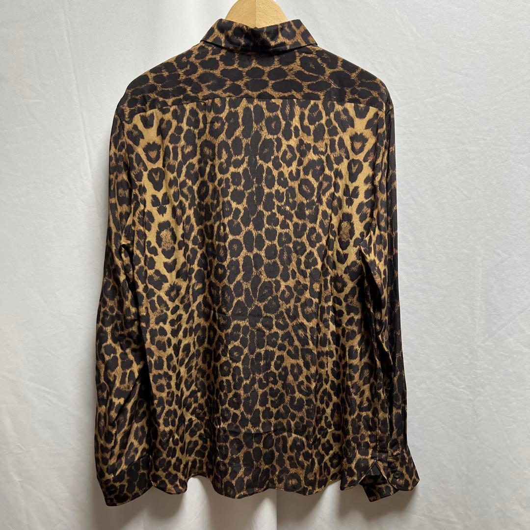 TOM FORD トムフォード　レオパード柄　シルクシャツ　43