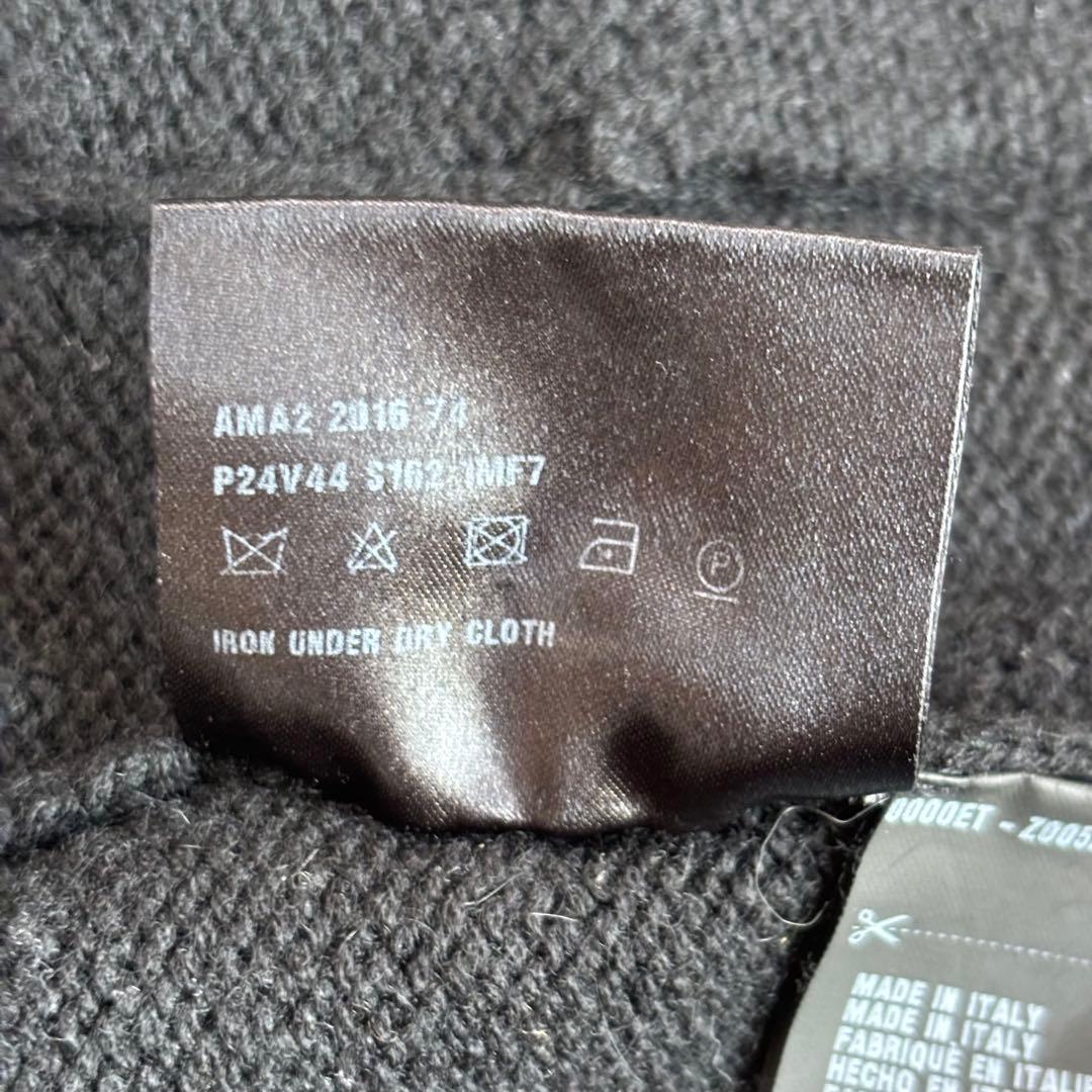 PRADA プラダ カシミヤ100% Uネックニット セーター 40 ブラック