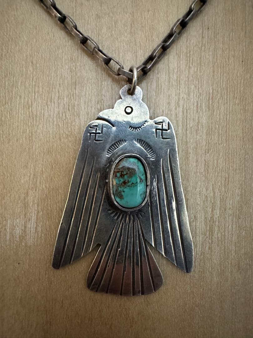 ナバホ族 50年代 サンダーバード ネックレス フレッドハービー スワスティカ卍