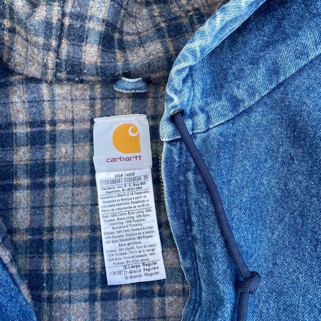 カーハートアクティブジャケット デニム00製